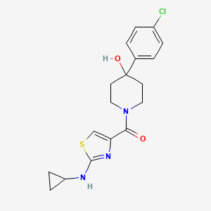 [4-(4-Chlorophenyl)-4-hydroxypiperidino][2-(cyclopropylamino)-1,3-thiazol-4-yl]methanone - 