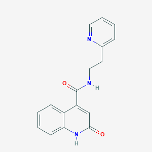 2-hydroxy-N-[2-(pyridin-2-yl)ethyl]quinoline-4-carboxamide - 