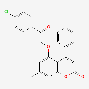 5-[2-(4-chlorophenyl)-2-oxoethoxy]-7-methyl-4-phenyl-2H-chromen-2-one - 