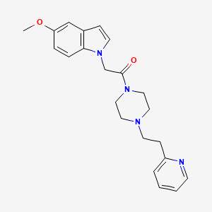 2-(5-methoxy-1H-indol-1-yl)-1-{4-[2-(2-pyridyl)ethyl]piperazino}-1-ethanone - 