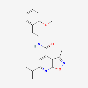 6-isopropyl-N-[2-(2-methoxyphenyl)ethyl]-3-methylisoxazolo[5,4-b]pyridine-4-carboxamide - 