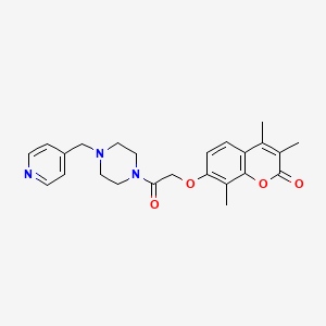 3,4,8-trimethyl-7-{2-oxo-2-[4-(4-pyridinylmethyl)-1-piperazinyl]ethoxy}-2H-chromen-2-one - 