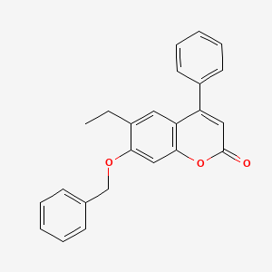 7-(benzyloxy)-6-ethyl-4-phenyl-2H-chromen-2-one - 