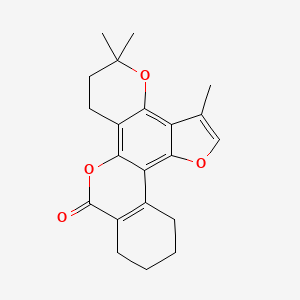 3,5,5-Trimethyl-6,7,10,11,12,13-hexahydrobenzo[c]furo[2,3-f]pyrano[2,3-h]chromen-9-one - 
