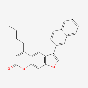 5-butyl-3-(2-naphthyl)-7H-furo[3,2-g]chromen-7-one - 