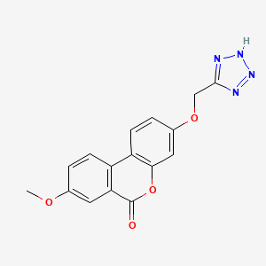 8-methoxy-3-(1H-tetrazol-5-ylmethoxy)-6H-benzo[c]chromen-6-one - 