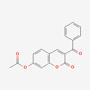 3-benzoyl-2-oxo-2H-chromen-7-yl acetate - 
