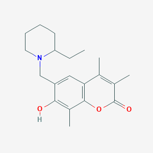 6-[(2-ethylpiperidino)methyl]-7-hydroxy-3,4,8-trimethyl-2H-chromen-2-one - 