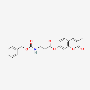 3,4-dimethyl-2-oxo-2H-chromen-7-yl N-[(benzyloxy)carbonyl]-beta-alaninate - 