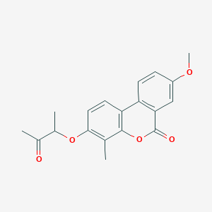 8-methoxy-4-methyl-3-(1-methyl-2-oxopropoxy)-6H-benzo[c]chromen-6-one - 
