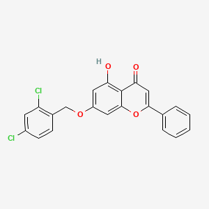 7-[(2,4-dichlorobenzyl)oxy]-5-hydroxy-2-phenyl-4H-chromen-4-one - 