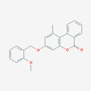 3-[(2-methoxybenzyl)oxy]-1-methyl-6H-benzo[c]chromen-6-one - 