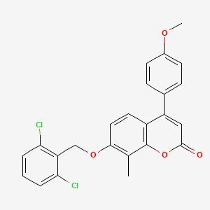 7-[(2,6-dichlorobenzyl)oxy]-4-(4-methoxyphenyl)-8-methyl-2H-chromen-2-one - 