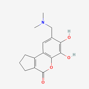 8-[(dimethylamino)methyl]-6,7-dihydroxy-2,3-dihydrocyclopenta[c]chromen-4(1H)-one - 