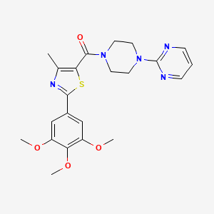 [4-Methyl-2-(3,4,5-trimethoxyphenyl)-1,3-thiazol-5-yl][4-(2-pyrimidinyl)piperazino]methanone - 
