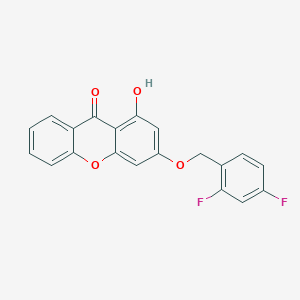 3-[(2,4-difluorobenzyl)oxy]-1-hydroxy-9H-xanthen-9-one - 