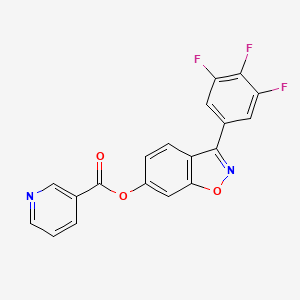 3-(3,4,5-Trifluorophenyl)-1,2-benzisoxazol-6-yl nicotinate - 