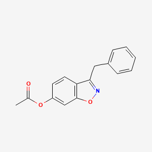 3-Benzyl-1,2-benzoxazol-6-yl acetate - 