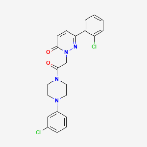 6-(2-chlorophenyl)-2-{2-[4-(3-chlorophenyl)piperazino]-2-oxoethyl}-3(2H)-pyridazinone - 