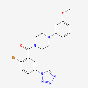 [2-bromo-5-(1H-tetrazol-1-yl)phenyl][4-(3-methoxyphenyl)piperazin-1-yl]methanone - 