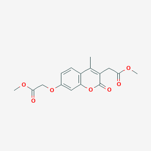 methyl [7-(2-methoxy-2-oxoethoxy)-4-methyl-2-oxo-2H-chromen-3-yl]acetate - 