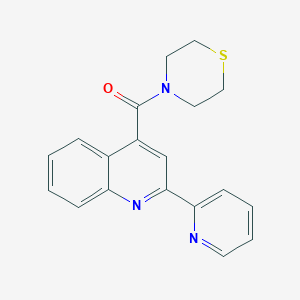 [2-(Pyridin-2-yl)quinolin-4-yl](thiomorpholin-4-yl)methanone - 