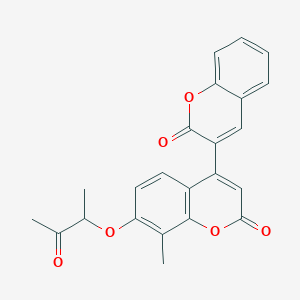 8-methyl-7-(1-methyl-2-oxopropoxy)-4-(2-oxo-2H-chromen-3-yl)-2H-chromen-2-one - 