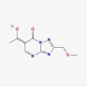 1-[7-Hydroxy-2-(methoxymethyl)[1,2,4]triazolo[1,5-a]pyrimidin-6-yl]ethanone - 