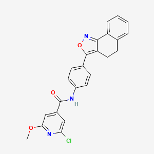 4-Pyridinecarboxamide, 2-chloro-N-[4-(4,5-dihydronaphth[1,2-c]isoxazol-3-yl)phenyl]-6-methoxy- - 
