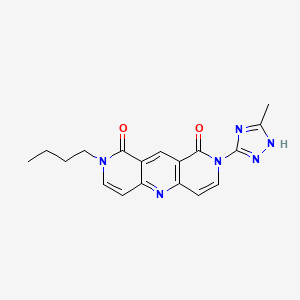 2-butyl-8-(3-methyl-1H-1,2,4-triazol-5-yl)pyrido[4,3-b][1,6]naphthyridine-1,9(2H,8H)-dione - 