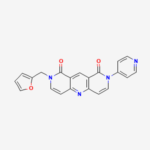 2-(2-furylmethyl)-8-(4-pyridyl)pyrido[4,3-b][1,6]naphthyridine-1,9(2H,8H)-dione - 