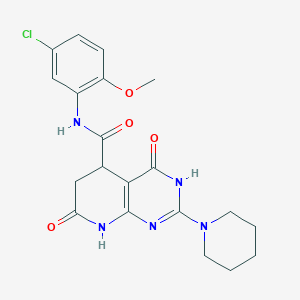 N-(5-chloro-2-methoxyphenyl)-4-hydroxy-7-oxo-2-(piperidin-1-yl)-5,6,7,8-tetrahydropyrido[2,3-d]pyrimidine-5-carboxamide - 