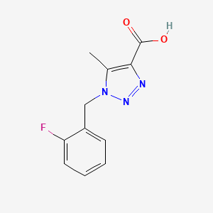 1-(2-fluorobenzyl)-5-methyl-1H-1,2,3-triazole-4-carboxylic acid - 
