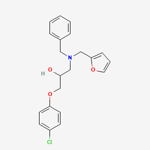 1-[Benzyl(furan-2-ylmethyl)amino]-3-(4-chlorophenoxy)propan-2-ol - 1015609-85-4