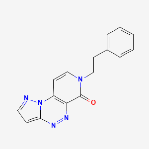 7-(2-phenylethyl)pyrazolo[5,1-c]pyrido[4,3-e][1,2,4]triazin-6(7H)-one - 