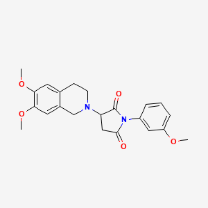 3-(6,7-dimethoxy-3,4-dihydroisoquinolin-2(1H)-yl)-1-(3-methoxyphenyl)pyrrolidine-2,5-dione - 