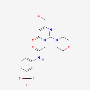 2-[4-(methoxymethyl)-2-(morpholin-4-yl)-6-oxopyrimidin-1(6H)-yl]-N-[3-(trifluoromethyl)phenyl]acetamide - 