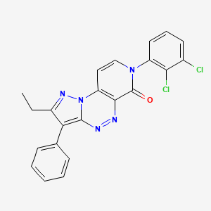 7-(2,3-dichlorophenyl)-2-ethyl-3-phenylpyrazolo[5,1-c]pyrido[4,3-e][1,2,4]triazin-6(7H)-one - 
