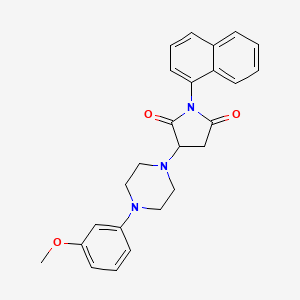 3-[4-(3-Methoxyphenyl)piperazin-1-yl]-1-(naphthalen-1-yl)pyrrolidine-2,5-dione - 