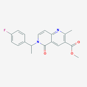 Methyl 6-[1-(4-fluorophenyl)ethyl]-2-methyl-5-oxo-5,6-dihydro-1,6-naphthyridine-3-carboxylate - 