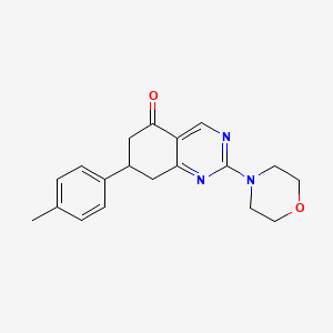 6H-Quinazolin-5-one, 2-morpholin-4-yl-7-p-tolyl-7,8-dihydro- - 