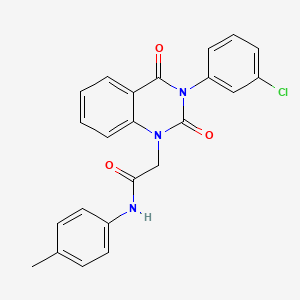 2-[3-(3-chlorophenyl)-2,4-dioxo-3,4-dihydroquinazolin-1(2H)-yl]-N-(4-methylphenyl)acetamide - 