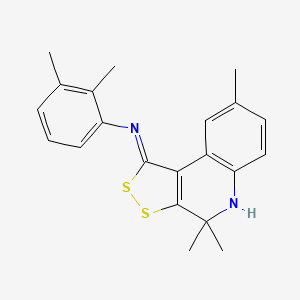 2,3-dimethyl-N-[(1Z)-4,4,8-trimethyl-4,5-dihydro-1H-[1,2]dithiolo[3,4-c]quinolin-1-ylidene]aniline - 
