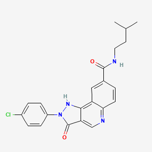4-{[1-(4-cyanobenzoyl)piperidin-3-yl]methoxy}-N-cyclopropylbenzamide - 