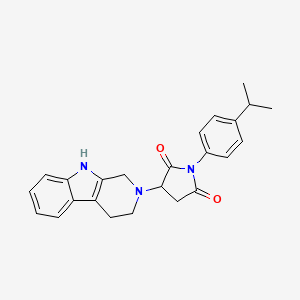 1-(4-isopropylphenyl)-3-(1,3,4,9-tetrahydro-2H-beta-carbolin-2-yl)dihydro-1H-pyrrole-2,5-dione - 