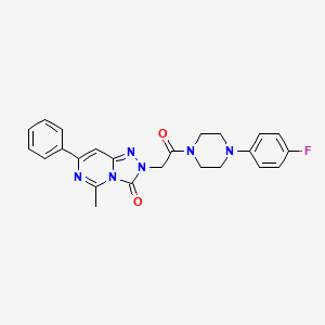 2-{2-[4-(4-fluorophenyl)piperazin-1-yl]-2-oxoethyl}-5-methyl-7-phenyl[1,2,4]triazolo[4,3-c]pyrimidin-3(2H)-one - 