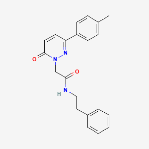 2-(6-oxo-3-(p-tolyl)pyridazin-1(6H)-yl)-N-phenethylacetamide - 