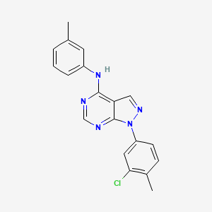1-(3-chloro-4-methylphenyl)-N-(3-methylphenyl)-1H-pyrazolo[3,4-d]pyrimidin-4-amine - 