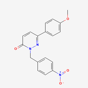 6-(4-methoxyphenyl)-2-(4-nitrobenzyl)pyridazin-3(2H)-one - 