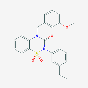 2-(3-ethylphenyl)-4-(3-methoxybenzyl)-2H-benzo[e][1,2,4]thiadiazin-3(4H)-one 1,1-dioxide - 
